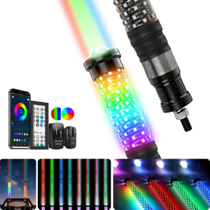 2 in 1 Fatty RGB Dual-Color Laser Whip Lights for UTV