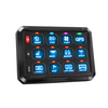 12 Gang Car Switch Panel Wholesale for 12V Vehicle and Boat-KZ-CP-12-RGB-ACC-WX-960E