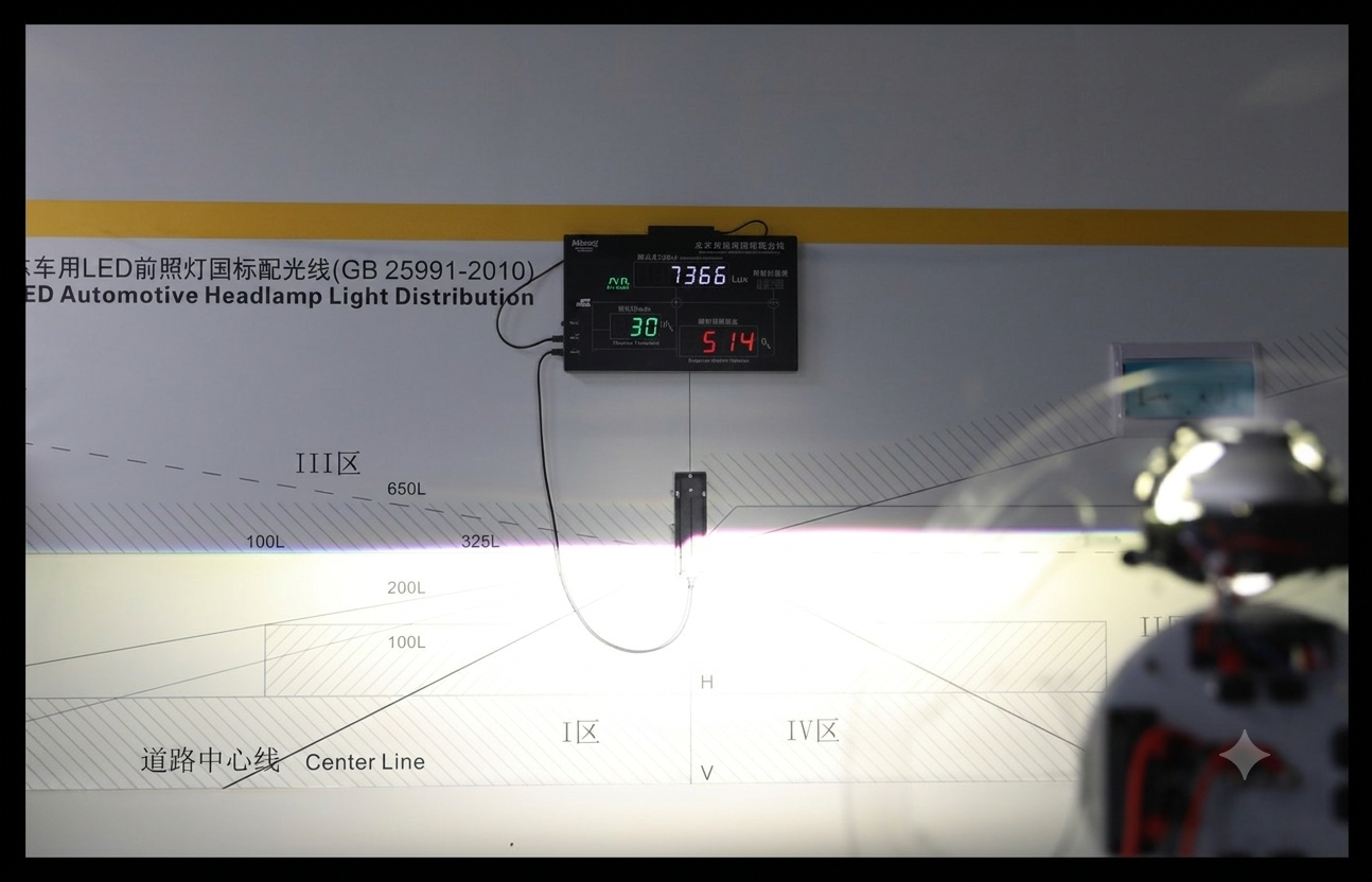 How to Read Headlight Lux Meter Parameters: Visualizing Automotive Lighting Performance