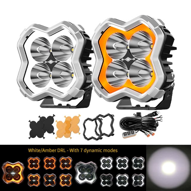5 Inch pod light with Dynamic Chasing DRL