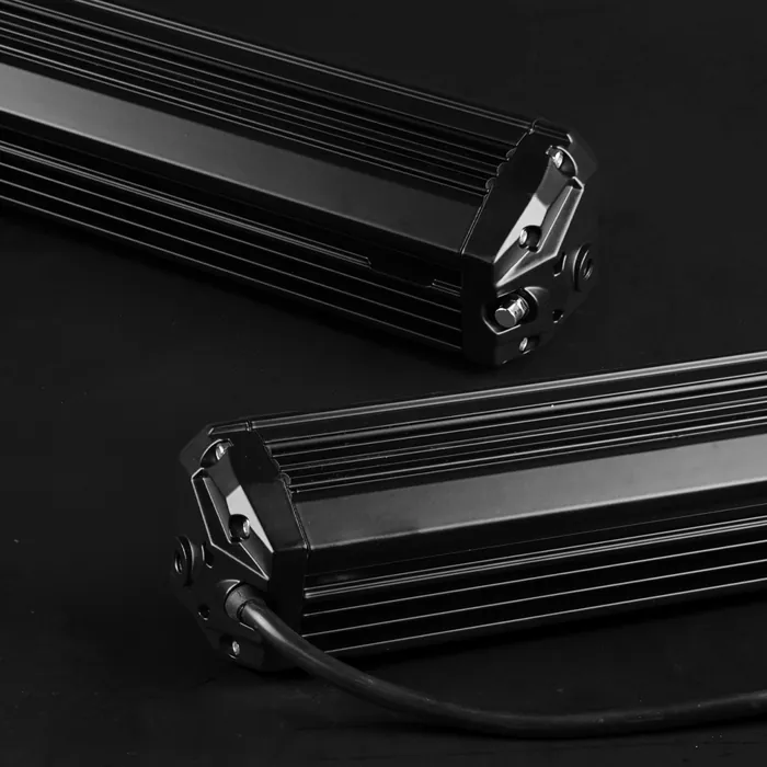 Dual Row LED Light Bar with DRL — Amber & White Beam