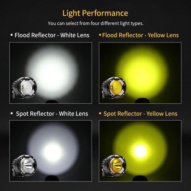 3.5 Inch LED Ditch Light with White Amber DRL