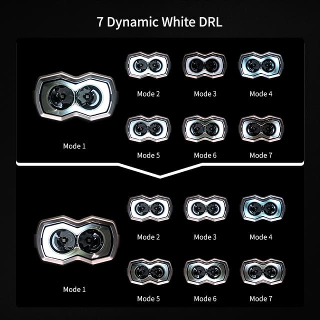 3.8 Inch pod light with Dynamic Chasing DRL