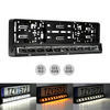 E-mark Certified License Plate Bracket with LED Driving Light Bar