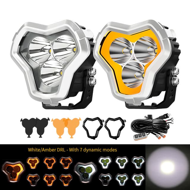 4.6 Inch pod light with Dynamic Chasing DRL