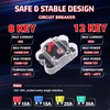 12 Gang Car Switch Panel Wholesale for 12V Vehicle and Boat-KZ-CP-12-RGB-ACC-WX-960E